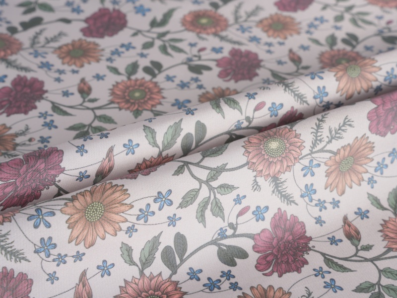 Polyesterová viscosová tkanina potištěná podšívka Polyesterová viscosová tkanina potištěná podšívka